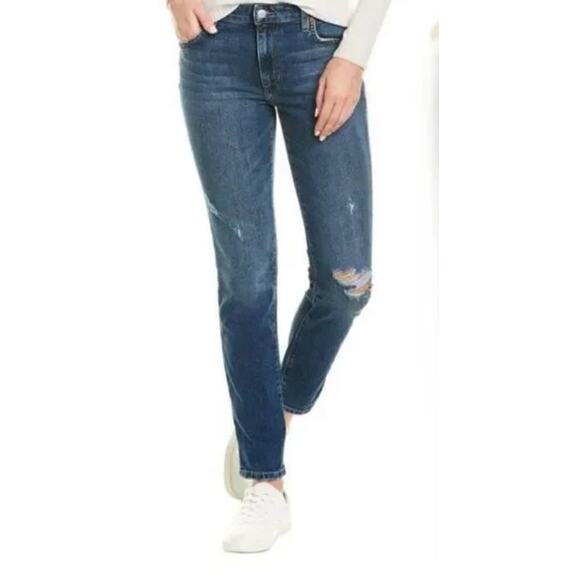 Joe's Jeans Denim - Joe's Jeans Boyfriend Slim Ankle High Rise Denim Jeans Size 27-Brushy
